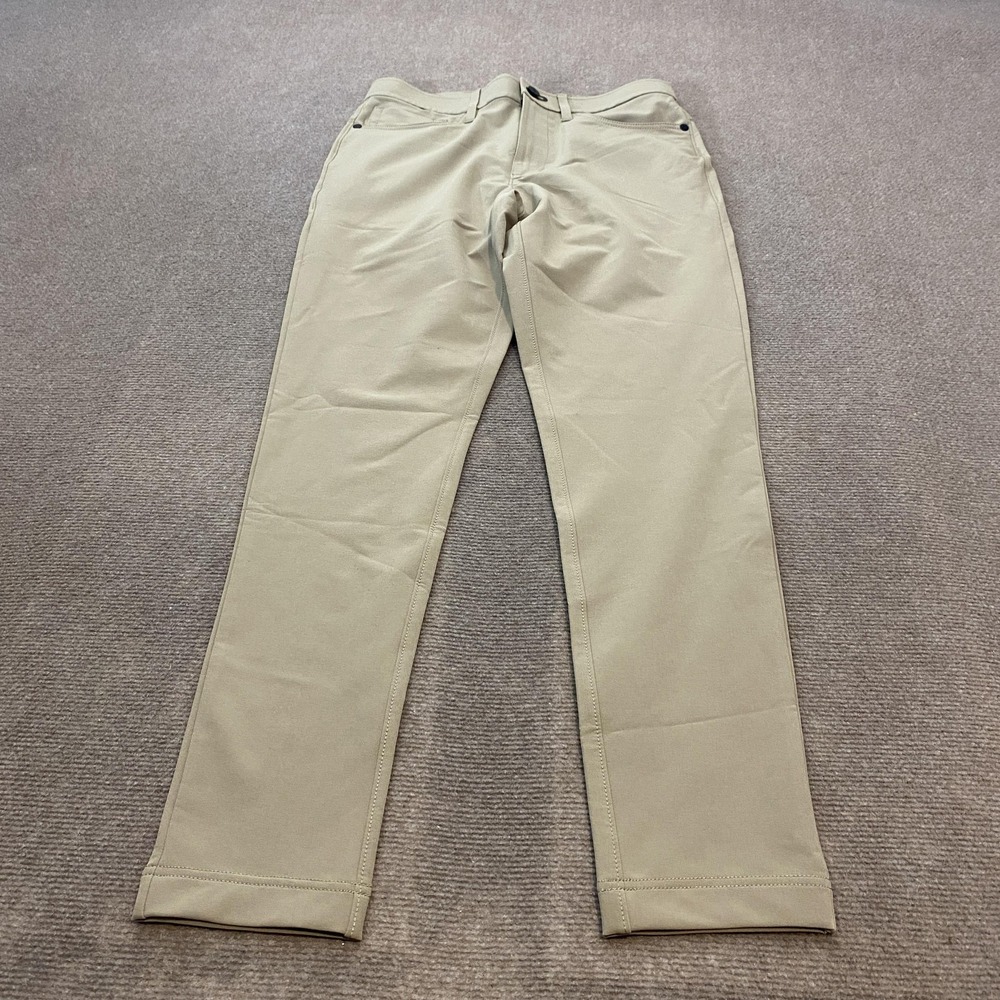 Public Rec Pants Mens 28x30 Tan Performance Stretch Golf‎ Travel Casual